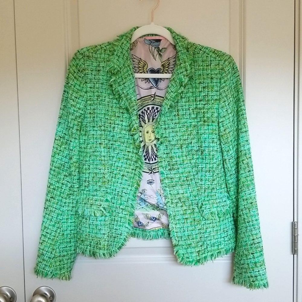 S.T.I.F.F. Tweed Buttonless Blazer